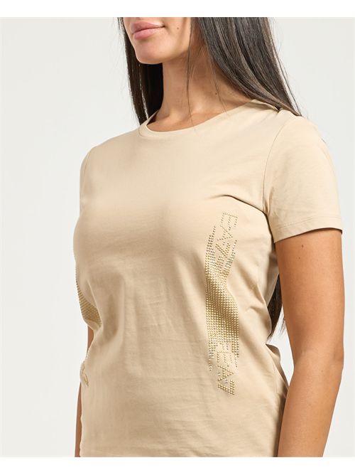 T-shirt donna EA7 con loghi strass EMPORIO ARMANI EA7 | 7W000521-AF12503U1046